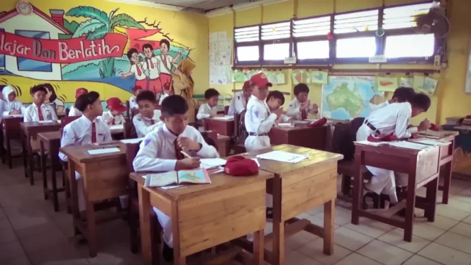 
 Aktivitas belajar mengajar salah satu SD di Kota Banjarmasin, Kamis (22/12/2022)