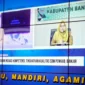 Dialog Kepala BKPSDM Banjar di televisi Kementerian Kominfo RI GPR Tv dari Command Center Manis Martapura (Foto - Kominfo Banjar)