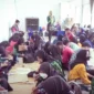 Pelatihan pembuatan kain tradisional khas Kalimantan Selatan di Rumah Sasirangan Kreatif Jl. A. Yani Kota Banjarmasin, Sabtu (17/12/2022).
