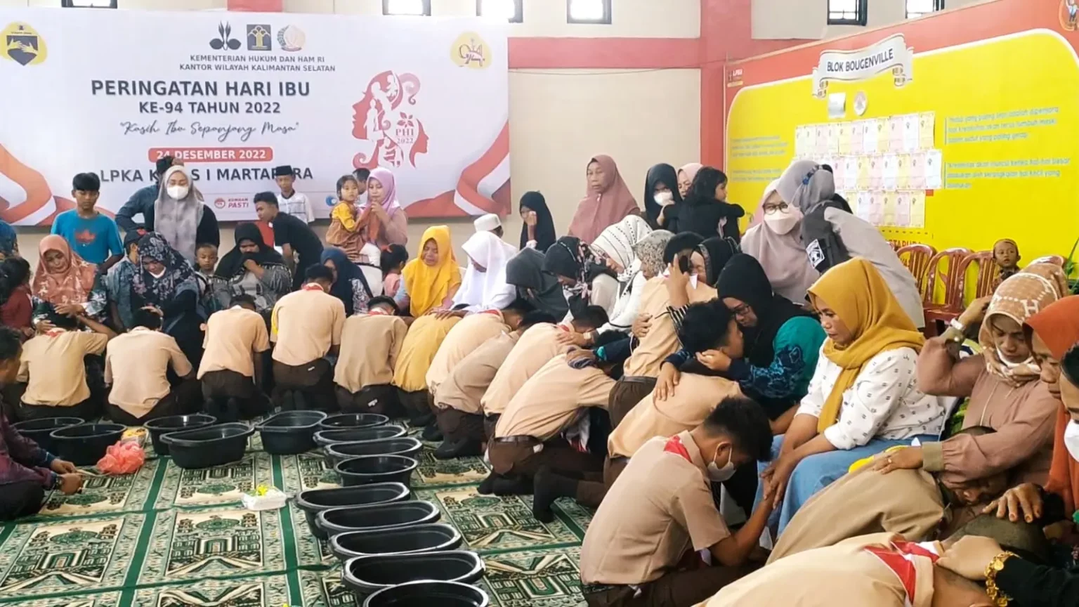 Peringatan Hari Ibu ke-94 tahun 2022 di LPKA Kelas I Martapura, Sabtu (24/12/2022). Foto: Fanny www.riceknews.com
