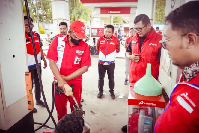 
 Salah satu SPBU yang ada di regional Kalimantan