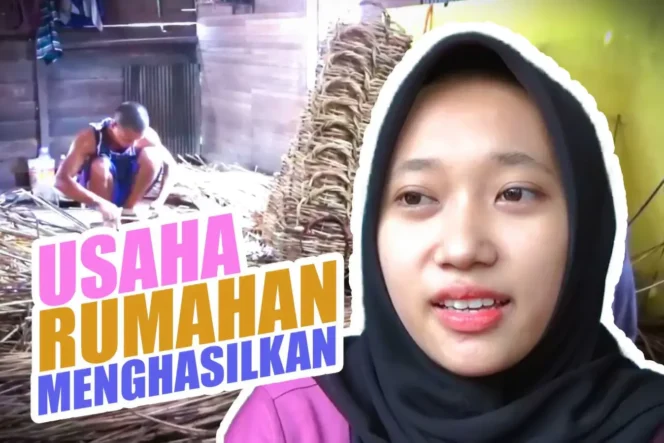 
 UMKM anyaman dari rotan di kawasan RK Ilir, Banjarmasin.