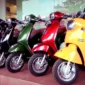 Deretan motor listrik di salah satu toko kendaraan listrik di Jalan Veteran Banjarmasin