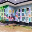 Sudut Kantor Disporabudpar Kota Banjarbaru Dengan Hiasan Mural