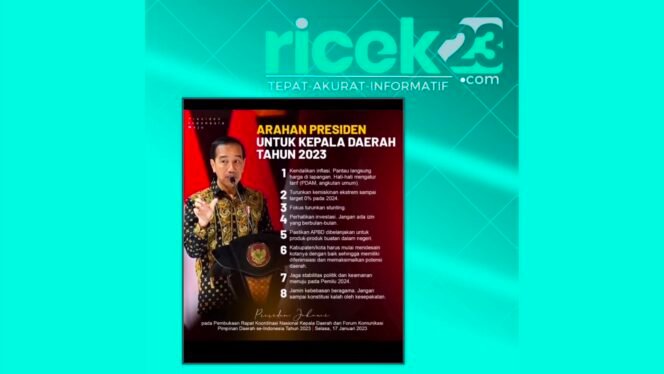 
 Arahan Presiden Untuk Kepala Daerah