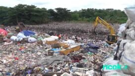 Aktivitas Pemulung di TPA Basirih Banjarmasin.Kamis(12/1/2023).