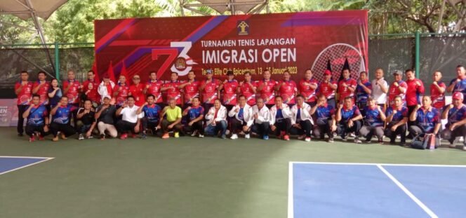 
 Tenis Lapangan Imigrasi Open Tahun 2023,berlangsung 13-15 Januari.