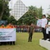 Pelepasan Rombongan Gerak Jalan Sehat Kerukunan oleh Bupati Banjar,Sabtu(14/1/2-23)