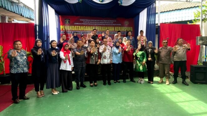 
 Pelayanan Terbaik Untuk Warga Binaan, Lapas Perempuan Martapura Mou Puluhan Stakeholder