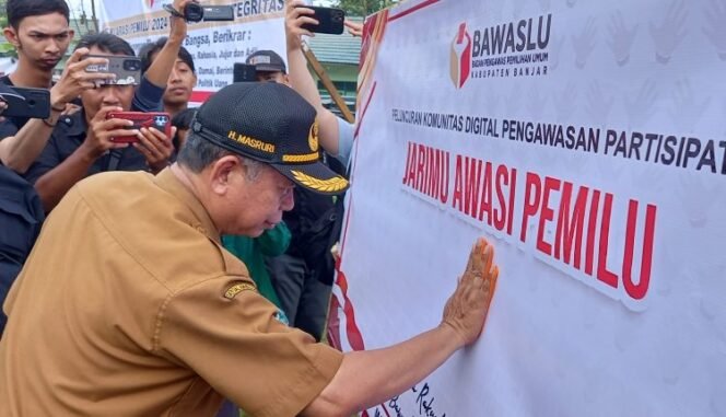 
 Launching ‘Jarimu Awasi Pemilu di Kabupaten Banjar