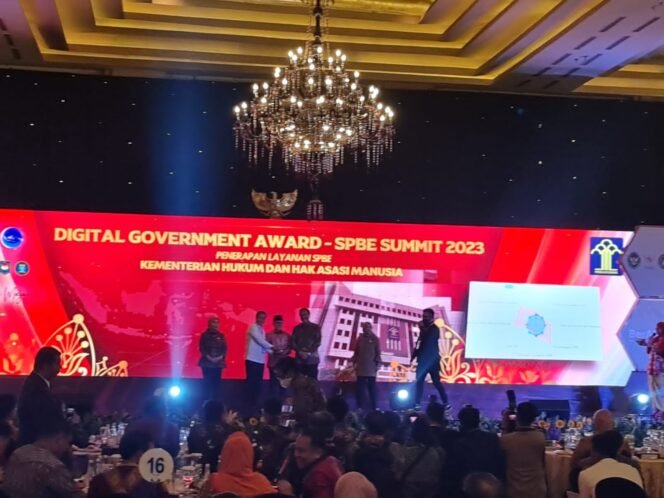 
 SPBE Terbaik Tahun 2021-2022, Kemenkumham Raih Digital Government Award