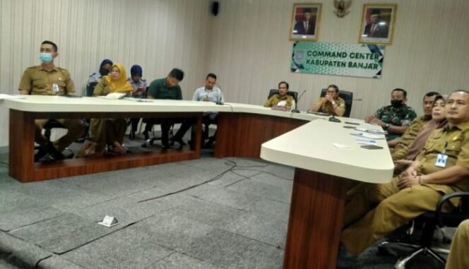 
 Satgas Pangan TPID Kabupaten Banjar Rakoor Virtual dengan Kemendagri