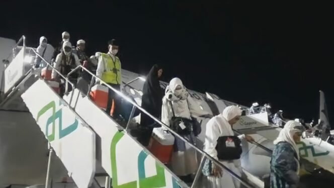 
 Kloter 1 Debarkasi Banjarmasin Mendarat,Prioritaskan Tetap Diterima Haji Lansia