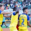 Pemain PS Barito Putera Rayakan Gol.Sumber @psbaritoputeraofficial