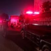 Kebakaran lahan di Jalan A.Yani Kilometer 10 Kertak Hanyar, Senin (17/7/23) malam.
