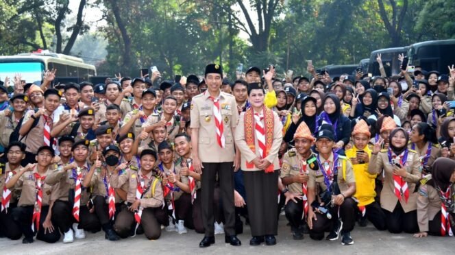 
 Raimuna Nasional XII 2023, di Bumi Perkemahan dan Graha Wisata Pramuka Cibubur, Jakarta Timur. Foto: BPMI Setpres.