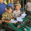Pemeriksaan Senpi di Polres Banjar, Kalsel.