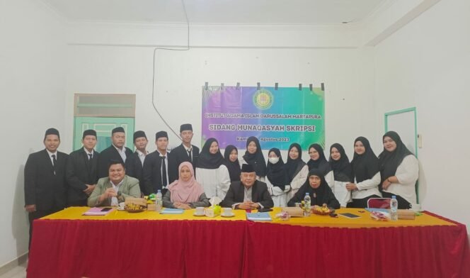 
 135 mahasiswa Institut Agama Islam Darussalam (IAID) Martapura selesai menjalani sidang munaqasyah skripsi. Foto-istimewa.