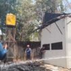 Kebakaran sebuah bangunan warung di Jalan Jeruk, Sungai Ulin, Banjarbaru, Sabtu (9/9) siang. foto-DPKP Banjar.