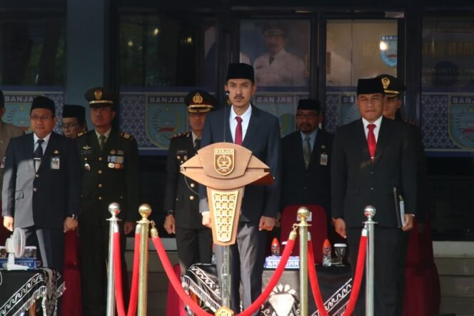 
 Peringatan Hari Pahlawan ke-78 di Kabupaten Banjar Kalsel.foto:DKISP Banjar