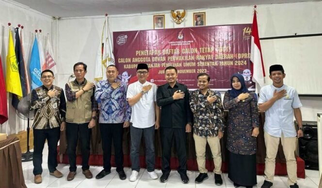 
 DCT Untuk Pemilihan Legislatif Kabupaten Banjar Tahun 2024 Sebanyak 522 Caleg