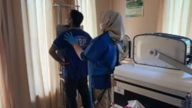 Proses Pemeriksaan Kesehatan di Lapas Narkotika Kelas IIA Karang Intan .Foto:Humas Lapas Karang Intan.