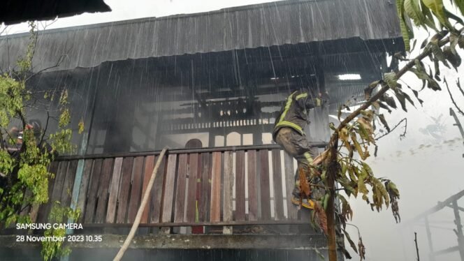 
 Tiga Rumah Warga Terdampak Kebakaran