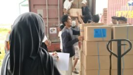 Proses pengangkutan Surat Suara masuk ke Gudang Logistik KPU
