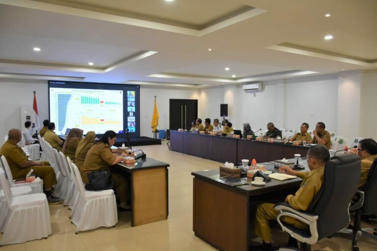 Pemkab Kapuas mengikuti Rakor Pengendalian Inflasi dengan Kemendagri secara virtual, Senin (5/2/2024). foto-istimewa