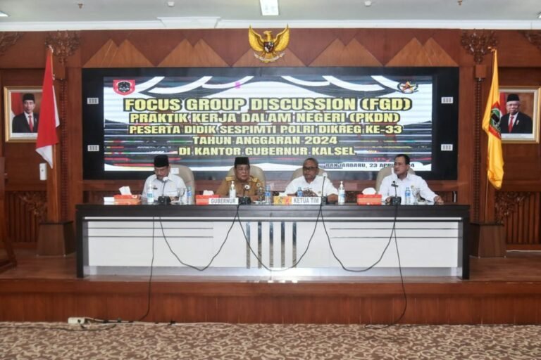 FGD PKDN Peserta Didik Sespimti Polri Dikreg ke-33 Dibuka Gubernur Kalsel
