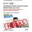 Info hoaks penerimaan petugas haji 2025. foto-kemenag