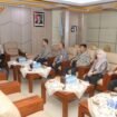 Bupati Banjar H Saidi Mansyur menerima audiensi Kepala Balai Prasarana Permukiman Wilayah (BPPW) Kalimantan Selatan, Denny Surya Martha, beserta jajarannya, di Mahligai Sultan Adam Martapura, Rabu (8/1/2025). foto-MC Banjar