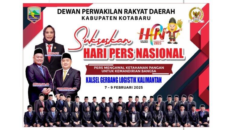 DPRD Kotabaru Ucapkan Selamat Hari Pers Nasional 2025