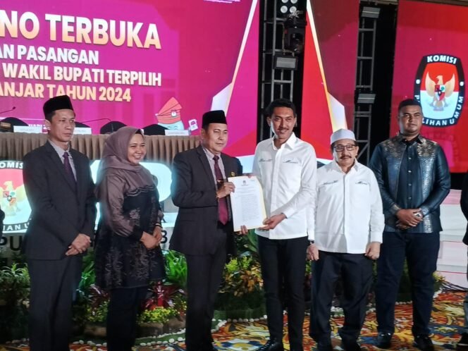 
 KPU Banjar Tetapkan Bupati dan Wakil Bupati Terpilih Periode 2025 -2030