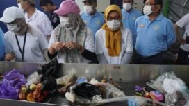 Desa Indrasari, Martapura, Kabupaten Banjar menjadi salah satu dari 8 desa/kelurahan menjadi lokasi gelaran Peringatan Hari Peduli Sampah Nasional (HPSN) tahun 2025, Sabtu (15/2/2025). foto-rsb