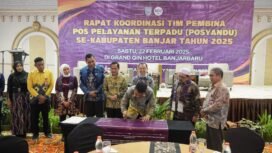 Rapat Koordinasi Posyandu Tingkat Kabupaten Banjar tahun 2025 di Ballroom Grand Q Hotel Banjarbaru, Sabtu (22/2/2025) pagi. foto-RSB
