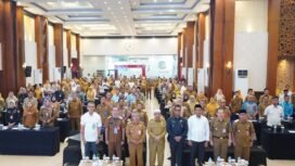 Pemkab Banjar melalui Bappedalitbang menggelar Forum Konsultasi Publik untuk penyusunan RPJMD tahun 2025-2029, di Hotel Roditha Banjarbaru, Selasa (25/2/2025) pagi. foto-RSB