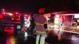 Warung Mie Ayam di Sungai Tabuk, Kabupaten Banjar ludes terbakar, Senin (17/2/2025) foto-istimewa
