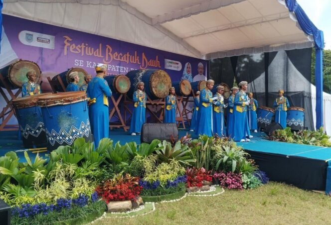 
 Pembukaan Festival Bedug Becatuk Dauh di RTH Alun Alun Ratu Zalecha Martapura, Selasa (25/2/2025) pagi. foto-haris