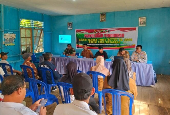 
 Sosialisasi Pendidikan TMMD Ke-123 di Desa Talusi