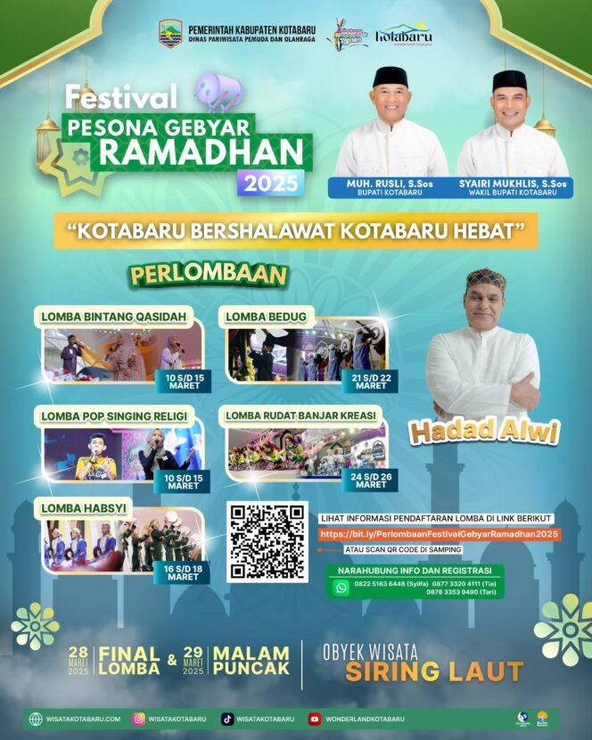 
 Pemkab Kotabaru Gelar Festival Pesona Gebyar Ramadhan, Hadirkan Hadad Alwi