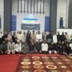Foto bersama Dewan Kesenian Kabupaten Banjar usai bukber, Sabtu (8/3/2025). foto-istimewa 
