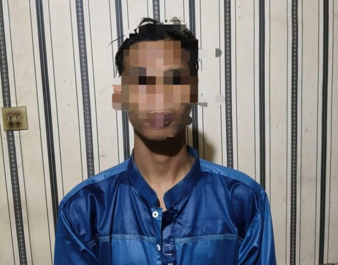 
 Pelaku penusuka di Masjid Al Karomah Martapura diringkus polisi gabungan. foto-dok. Polres Banjar