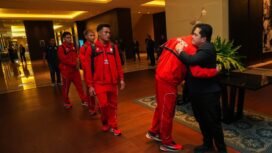 Ketua Umum PSSI, Erick Thohir melepas Timnas Indonesia di Hotel Fairmont, Jakarta pada Minggu (16/3), bersiap menghadapi Australia dalam lanjutan Kualifikasi Piala Dunia 2026 pada Kamis (20/3/2026). foto-pssi
