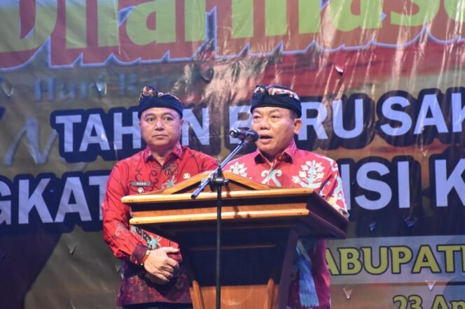 
 Acara Dharma Santi Nyepi tingkat Provinsi Kalimantan Tengah di Lapangan Sepak Bola Desa Basarang Jaya, Kecamatan Basarang, Rabu (23/4/2025). Foto-istimewa