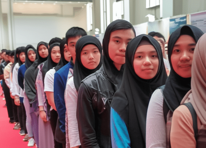 
 Ilustrasi pemuda mencari kerja. (AI/Gemini)