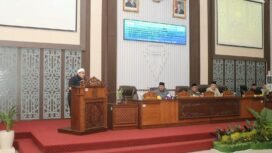 Rapar Paripurna DPRD Kabupaten Banjar, Kamis (24/04/2025). foto-RSB
