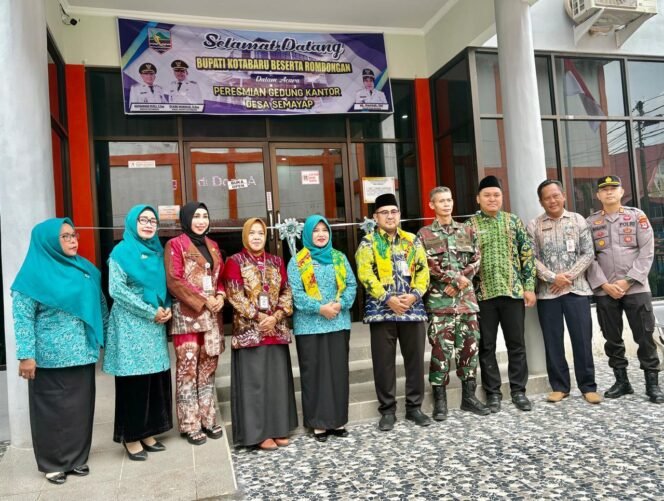 
 Pemkab Kotabaru meresmikan gedung baru Kantor Desa Semayap yang berlokasi di Jalan Brigjend H. Hasan Basri, Kamis (24/04/2025). foto-istimewa