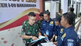 Penyerahan berkas perkara kasus pembunuhan jurnalis Juwita dari Oditurat Militer Banjarmasin ke Pengadilan Militer I-06 Banjarmasin juga dihadiri oleh tim pengacara keluarga korban, di Banjarbaru, Jumat (25/4/2025). foto-Hendra.