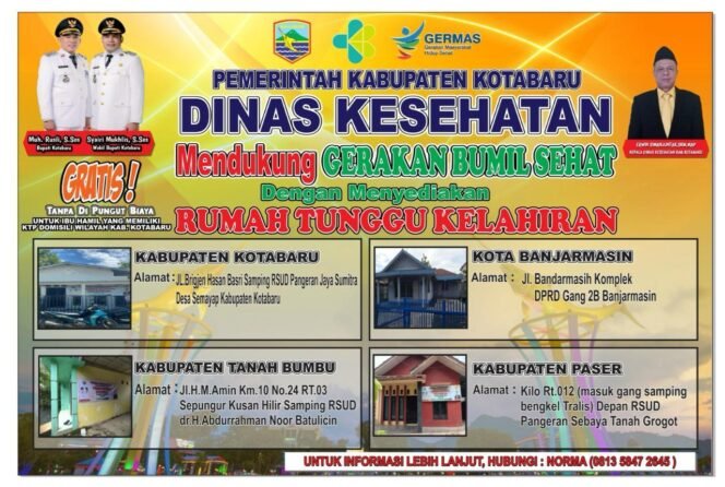 
 Pemkab Kotabaru Luncurkan Rumah Tunggu Kelahiran Gratis